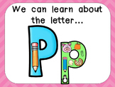 Alphabet Letter Pp PowerPoint Presentation- Letter ID, Sou