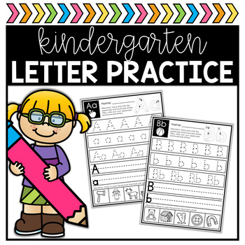Alphabet Letter Practice by Learning with Love | TPT