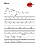 Alphabet Letter Practice Worksheet Pages