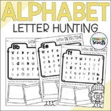 Alphabet Letter Practice Worksheets  (Letter Identification Hunt)