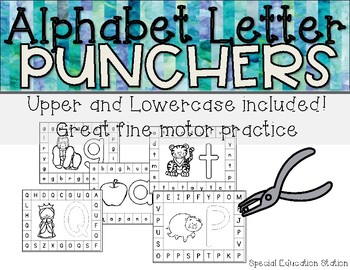 Preview of Alphabet Letter Hole Punch Cards