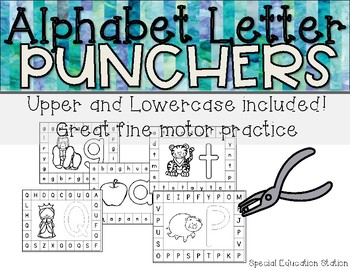 FREE Alphabet Hole Punch - a Free Printable Hole Punch Activities