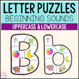 Alphabet Letter Puzzles - Beginning Sounds - Pre-K & Kindergarten