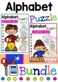 Alphabet Letter Puzzles Bundle (Uppercase and Lowercase)