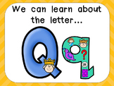 Alphabet Letter Qq PowerPoint Presentation- Letter ID, Sou