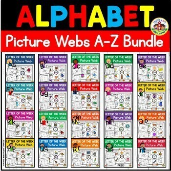 Preview of Alphabet Letter Recognition Picture Web Activities and Printables