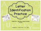 Alphabet Letter Recognition - Small group, individual, or RTI