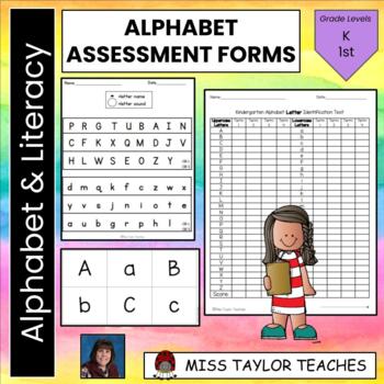 Preview of Alphabet Letters and Sounds Assessment Forms - Data - Progress Monitoring
