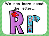 Alphabet Letter Rr PowerPoint Presentation- Letter ID, Sou