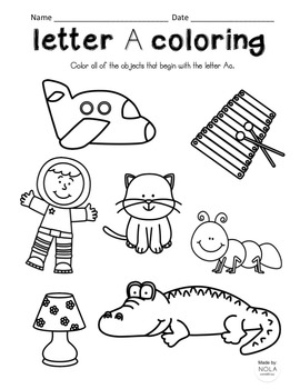 Alphabet Letter Search Coloring Sheets, No-Prep! by NOLA creations