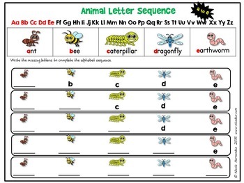 Alphabet Letter Sequence Writing Mats by Nicole Hernandez - A Teacher's Idea