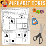 Alphabet Letter Sort Worksheets | Lowercase and Uppercase 