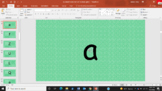 Alphabet Letter Sound Fluency Slideshow PowerPoint, green 