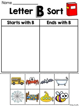 beginning and ending sounds worksheets teaching resources tpt