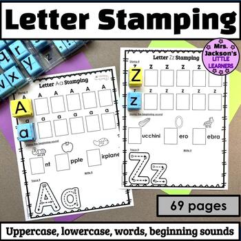 FREE Alphabet Stamp Handwriting Printables for Early Learners