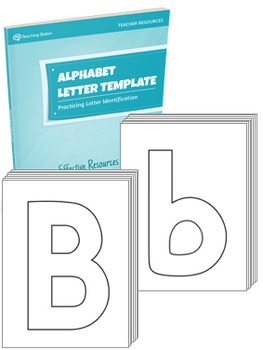 Preview of Alphabet Letter Template Set {UPPERCASE + LOWERCASE}