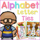 Alphabet Letter Tie Craft - Literacy Center - Small Group 