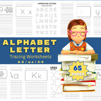Preview of Alphabet Letter Tracing Abc Alphabet Writing Worksheets