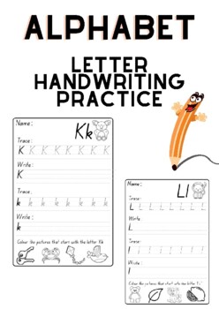Preview of Alphabet / Letter Tracing Handwriting Booklet - NSW Foundation Font