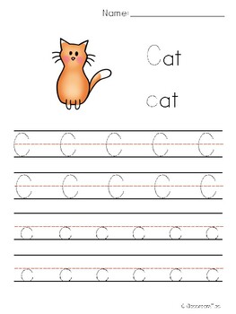 Alphabet Letter Tracing - Phonics by Classroom Tips Store | TpT