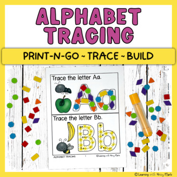 Preview of Alphabet Letter Tracing Printable Preschool Kindergarten