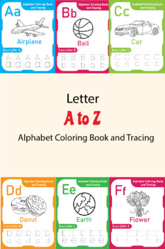 Preview of Alphabet Letter Tracing Worksheet a to Z Graphic