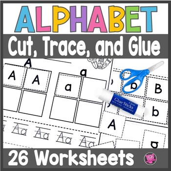 Preview of ABC Tracing Sheet Uppercase Lowercase Alphabet Intervention Worksheets