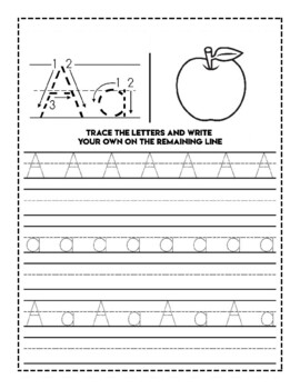 Preview of Alphabet-Letter-Tracing for kids