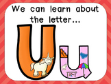 Alphabet Letter Uu PowerPoint Presentation- Letter ID, Sou