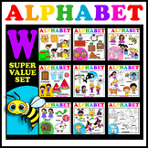 Alphabet Letter W - Clipart Value set. 38 Words. 103 Images.