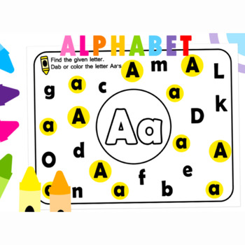 Preview of Alphabet Letter Worksheets! Alphabet Recognition Activity for All 26 Letters