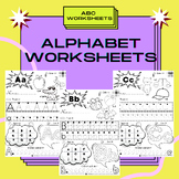 Alphabet Worksheets: Letter Beginning Sound | Maze, Trace,