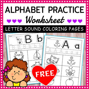 Preview of Alphabet Letter Worksheets | Letter Recognition | Sounds & Tracing - Free