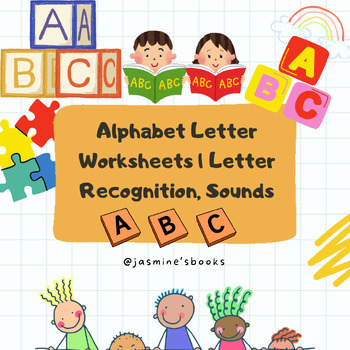 Preview of Alphabet Letter Worksheets | Letter Recognition ,tracing and coloring