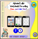 Alphabet Letter Worksheets Pre-writing: Trace, and Color More!