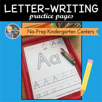 Alphabet Letter Writing & Letter Formation for Kindergarten ELA Centers