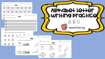 Preview of Alphabet Letter Writing Practice FREEBIE