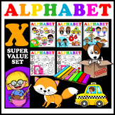 Alphabet Letter X - Clipart Value set. 13 Words. 37 Images.