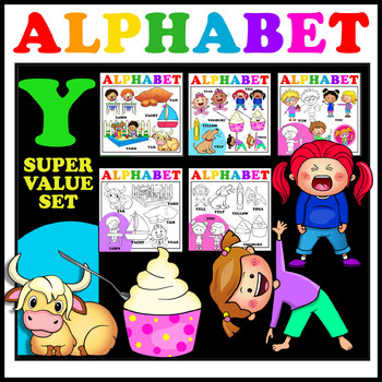 Preview of Alphabet Letter Y - Clipart Value set. 14 Words. 34 Images.