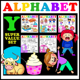 Alphabet Letter Y - Clipart Value set. 14 Words. 34 Images.