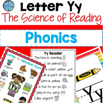 Preview of Alphabet Letter Y The Science of Reading Preschool Kindergarten 1st ESL Phonics