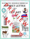 Alphabet Letter Z Clip Art (For Personal and Commercial Use)
