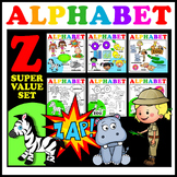 Alphabet Letter Z - Clipart Value set. 16 Words. 37 Images.
