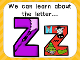 Alphabet Letter Zz PowerPoint Presentation- Letter ID, Sou