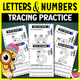 Alphabet Letter and Number Tracing Activities - Back to School