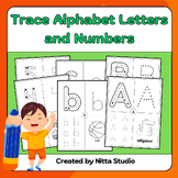 Alphabet Letter and Number Tracing preschool morning work 