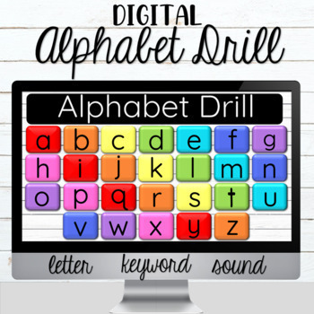 Preview of Alphabet Letter and Sound Digital Drill