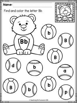 Alphabet Letter of the Week B by Teaching Biilfizzcend | TpT