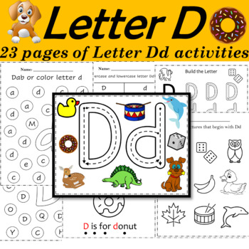 Alphabet Letter of the Week D Activities – Alphabet Printables | TpT