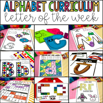 Preview of Alphabet Study: Letter of the Week Curriculum A-Z
